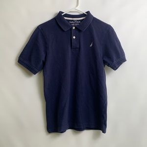 Náutica Navy Blue Collared Shirt